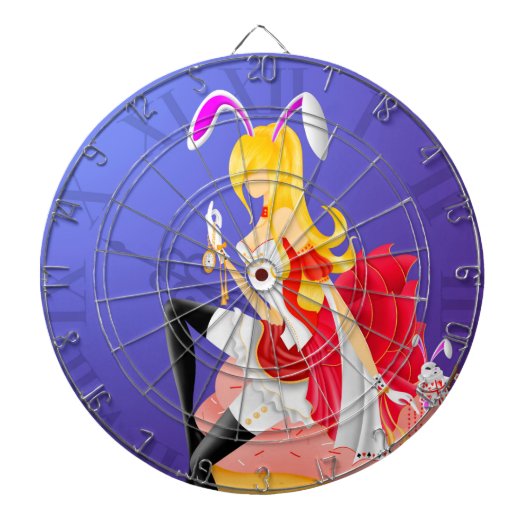 Cible De Fléchettes Bunny Girl sur Cupcake Dartboard (Devant)