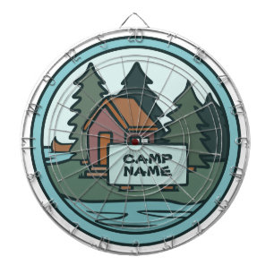Cible De Fléchettes cabine de l'île du camp d'été pour les jeunes a