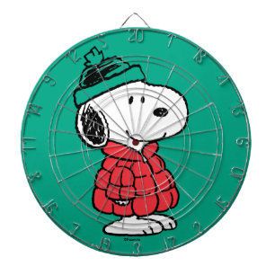 Cible De Fléchettes cacahuètes   Snoopy Chat d'hiver et Casquette