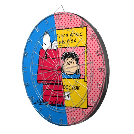 Cible De Fléchettes cacahuètes | Snoopy & Lucy Half & Half (Devant droit)