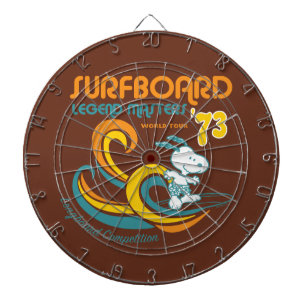 Cible De Fléchettes cacahuètes   Snoopy Surboard Longboard Competition
