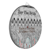 Cible De Fléchettes Cadeau de Fête de Fiançailles Impression d'Art (Devant gauche)