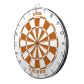 Cible De Fléchettes Cadeau personnalisé de graduation de nom | Orange  (Devant droit)