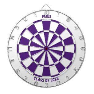 Cible De Fléchettes Cadeau personnalisé de graduation de nom   Violet 