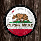 Cible De Fléchettes California Flag Dartboard & California /game board