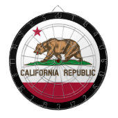 Cible De Fléchettes California Flag Dartboard & California /game board (Devant)