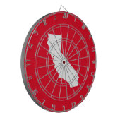 Cible De Fléchettes Californie rouge et blanche (Devant gauche)