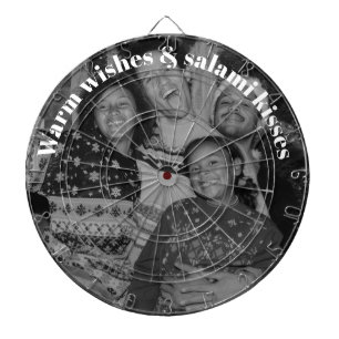 Cible De Fléchettes Câlins de saucisson drôles photo de famille Noël