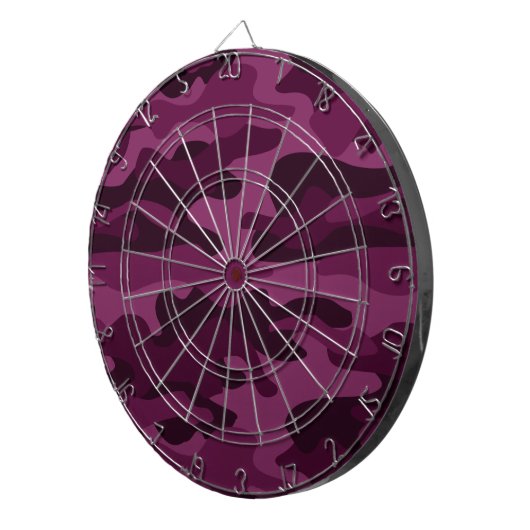 Cible De Fléchettes Camo de couleur violette tyrienne (Devant droit)