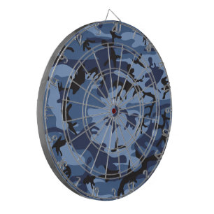 Cible De Fléchettes Camouflage Bleu Marine, Militaire, Armée