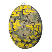 Cible De Fléchettes Camouflage jaune et vert, Militaire, Armée (Devant droit)