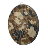 Cible de fléchettes camouflage marron (Devant droit)
