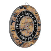 Cible De Fléchettes Camouflage Militaire Chasseur Nom de famille Salle (Devant gauche)