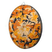 Cible De Fléchettes Camouflage orange, Militaire, Armée (Devant droit)