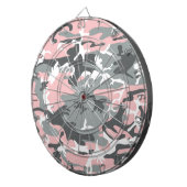 Cible De Fléchettes Camouflage rose et gris, Militaire, Armée (Devant droit)