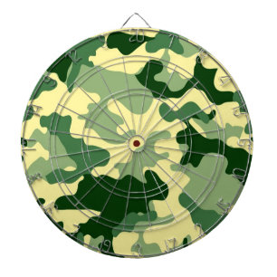 Cible de fléchettes camouflage vert