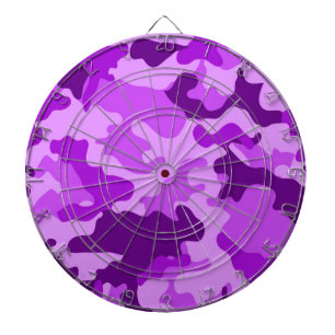 Cible de fléchettes camouflage violet