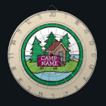 Cible De Fléchettes Camp de jeunes d'été île cabine avec panneau perso<br><div class="desc">Conception du camp de jeunes</div>