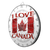 Cible de fléchettes Canada J'aime le Canada Cible (Devant droit)