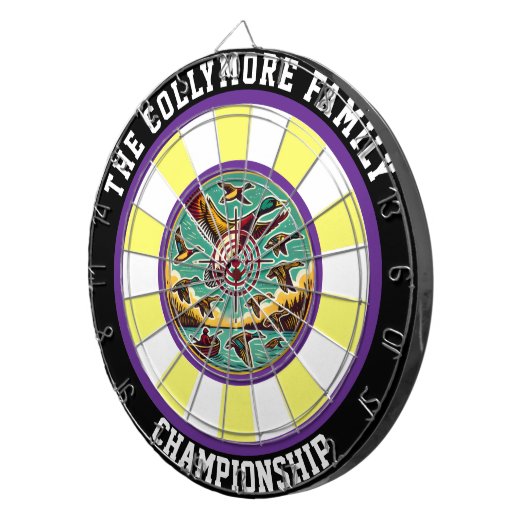 Cible De Fléchettes Canards rustiques dans la conception Sky (Devant droit)