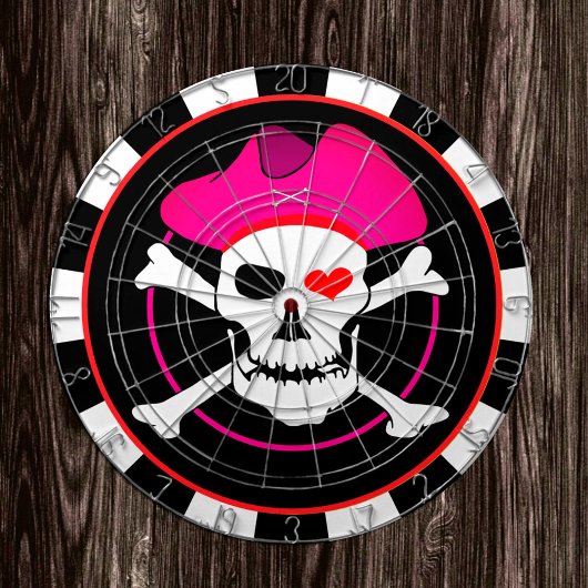 Cible De Fléchettes Capitaine Grace Dartboard & Pirates Drapeau, jeu d