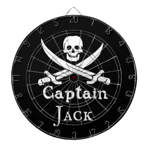 Cible De Fléchettes Capitaine pirate personnalisée