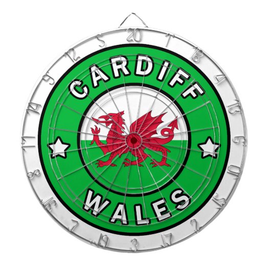 Cible De Fléchettes Cardiff Wales (Devant)