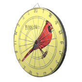 Cible De Fléchettes Cardinal du Nord dessin animé d'oiseau (Devant droit)