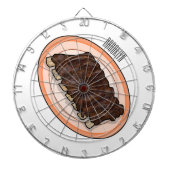 Cible De Fléchettes Caricature à côtes courtes (Devant)