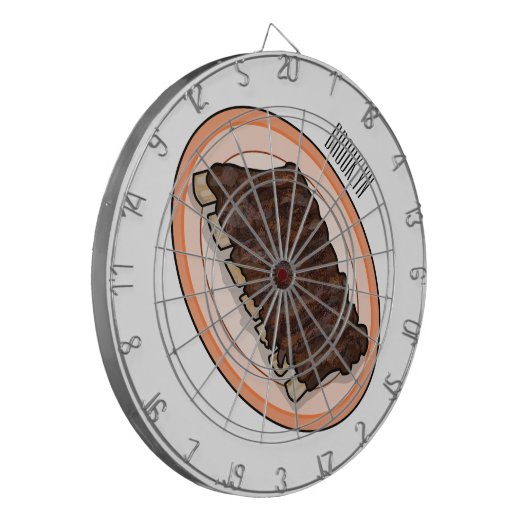 Cible De Fléchettes Caricature à côtes courtes (Devant gauche)