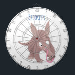 Cible De Fléchettes Caricature amusante de Aardvark<br><div class="desc">Ce design amusant présente notre joyeux arche dessinée dans un style d'illustration de dessin animé amusant.</div>