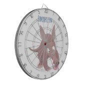 Cible De Fléchettes Caricature amusante de Aardvark (Devant gauche)