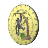 Cible De Fléchettes Caricature de bébé gorille joyeux (Devant droit)