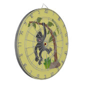 Cible De Fléchettes Caricature de bébé gorille joyeux (Devant gauche)