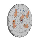 Cible De Fléchettes Caricature de cacahuètes joyeux sautillant (Devant gauche)