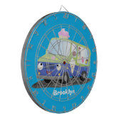 Cible De Fléchettes Caricature de camion de glace joli (Devant gauche)