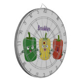 Cible De Fléchettes Caricature de chant trio capsicum poivre clair (Devant gauche)