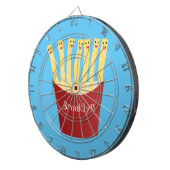 Cible De Fléchettes Caricature de frites Cute kawaii fast food (Devant droit)