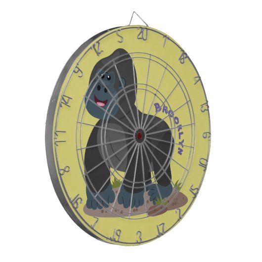 Cible De Fléchettes Caricature de gros gorilles joyeux (Devant gauche)