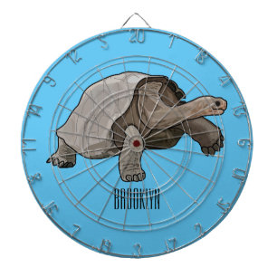 Cible De Fléchettes Caricature de la tortue des Galapagos