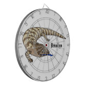 Cible De Fléchettes Caricature de lézard rouge (Devant gauche)