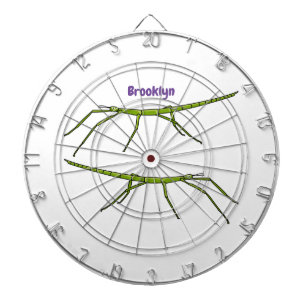 Cible De Fléchettes Caricature de mignon rouge vert avec des visages h