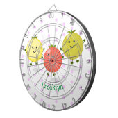 Cible De Fléchettes Caricature de tomates cerises mûres (Devant droit)