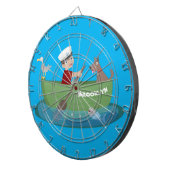 Cible De Fléchettes Caricature de voilier et de canot à rames garçon m (Devant droit)