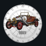 Cible De Fléchettes Caricature de voiture classique 1920<br><div class="desc">Caricature de voiture classique 1920</div>