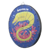 Cible De Fléchettes Caricature humoristique murène verte (Devant droit)