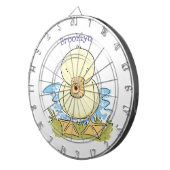 Cible De Fléchettes Caricature jaune mignon pour canard bébé (Devant droit)