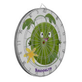 Cible De Fléchettes Caricature joli et souriant de pastèque (Devant gauche)