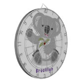 Cible De Fléchettes Caricature joyeux koala agitant (Devant gauche)