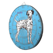 Cible De Fléchettes Caricature pour chien dalmate (Devant droit)